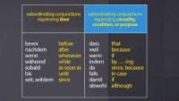 More Dative and Subordinating Conjunctions